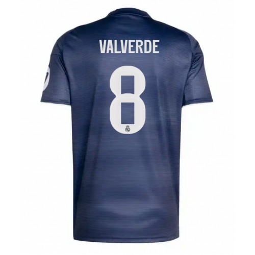 Real Madrid Federico Valverde #8 Vonkajší futbalový dres 2025-26 Krátky Rukáv Real Madrid Federico Valverde #8 Vonkajší futbalový dres 2025-26 Krátky Rukáv